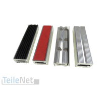 Schraubstock Schutzbacken Schonbacken 100mm Magnet Gummi V-Profil Kunststoff