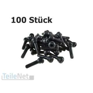 100x Gummiventil TR414 Reifenventile Autoventile Ventile EPDM Snap-In