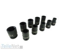 Steckschlüsselsatz Kraft-Steck-Nuss 10-22mm Schlagschraubernüsse Schlagnuss 10-tlg