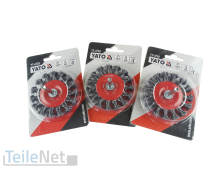 3x Drahtbürste 75mm Rund gezopft Stiehlbürste...