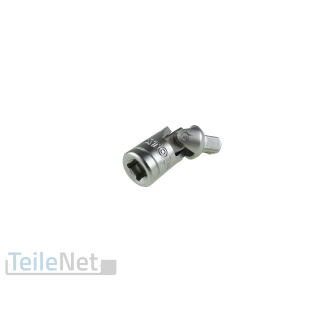 Adapter Steckschlüssel Verlängerung mit Gelenk 1/4" Kardangelenk Kreuzgelenk