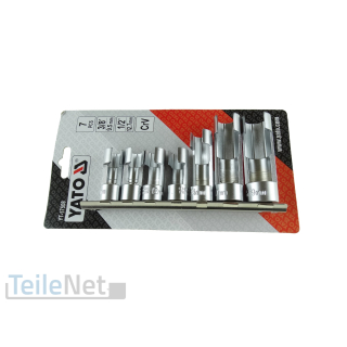Steckschlüssel geschlitzt 10-19mm 1/2" 3/8" offene Schlüsse Nüsse Lambdasonde