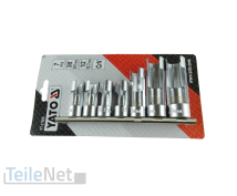 Steckschlüssel geschlitzt 10-19mm 1/2"...