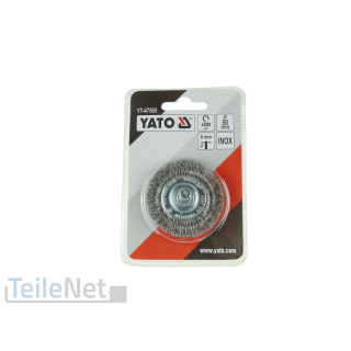 Drahtbürste 50mm Rund Topfbürste Stiehlbürste Bohrmaschine Rundbürste INOX