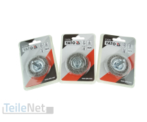 3x Drahtbürste 50mm Rund Topfbürste...
