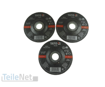 3x Schruppscheibe 115x6mm Metall Schleifscheibe...