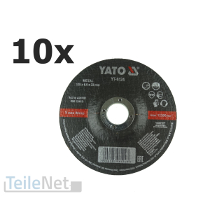 10x Schruppscheibe 125x6mm Metall Schleifscheibe Winkelschleifer Flexscheibe