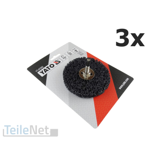 3x Schleifscheibe 100mm Schruppscheibe Schleifbürste Reinigungsscheibe Scheibenbürste