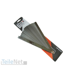 Fühlerlehre 0,02-1,00mm Abstandslehre Blattlehre Ventillehre 17 Blatt 200mm lang