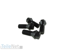 4x Radschrauben M14x1,25 Radbolzen schwarz für BMW...