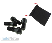 4x Radschrauben M14x1,25 Radbolzen schwarz inkl. Beutel...