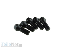 5x Radschrauben M14x1,25 Radbolzen schwarz inkl. Beutel für BMW Mini etc