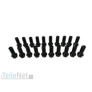 20x Radschrauben M14x1,25 Radbolzen schwarz für BMW 1er 3er X1 X2 X3 etc Mini