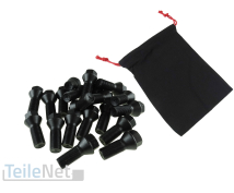 20x Radschrauben M14x1,25 Radbolzen schwarz inkl. Beutel...