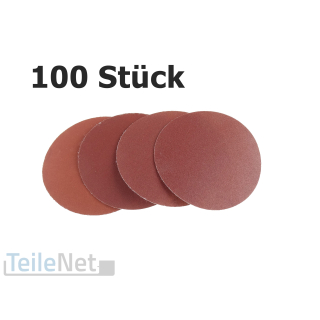 100x Schleifscheiben Schleifpads Ø 75 mm 240 320 600 800 mit Klettverschluss-Befestigung