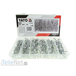 Blindniete Sortiment 400-teilig 2,4-4,8 mm Nieten Poppnieten Aluminium
