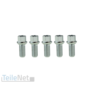 5x Radschrauben M14x1,5 Radbolzen für Audi Cupra Seat Skoda VW