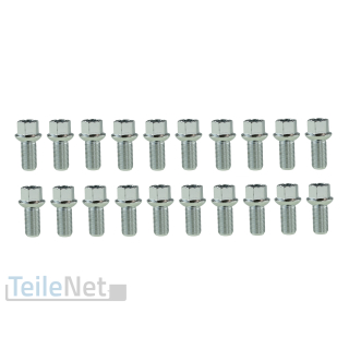 20x Radschrauben M14x1,5 Radbolzen für Audi Cupra Seat Skoda VW