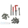 Gewindereparatur M5 x 0,8  Gewindeeinsatz Instandsetzung 50-tlg Gewindeschneider