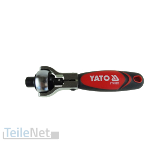 Drehkopf-Umschaltknarre 115 mm 1/4" Mini-Ratsche Knarre drehbar Drehkopfratsche